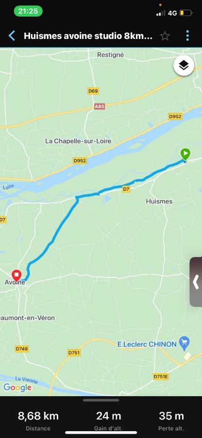 Studio Indre Climatise, La Halte De Cuze, Aux Abords De La Loire A Velo Huismes Eksteriør bilde